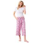 Ruffle Cropped Pants in Lucky Tiles-Fairley Fancy