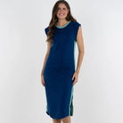 Channing Dress in Navy French Terry