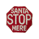 Santa Stop Sign Pillow-Fairley Fancy