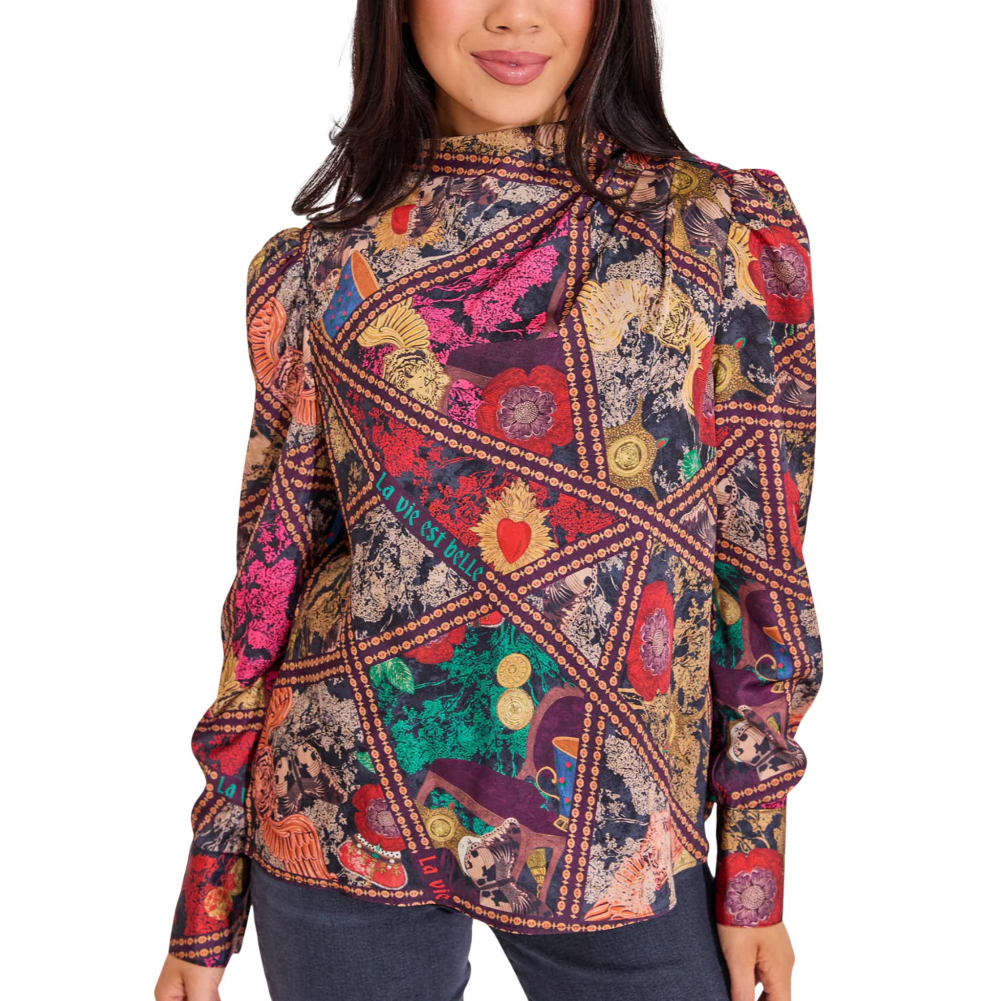 Scarlett Top in Royalty-Fariley Fancy