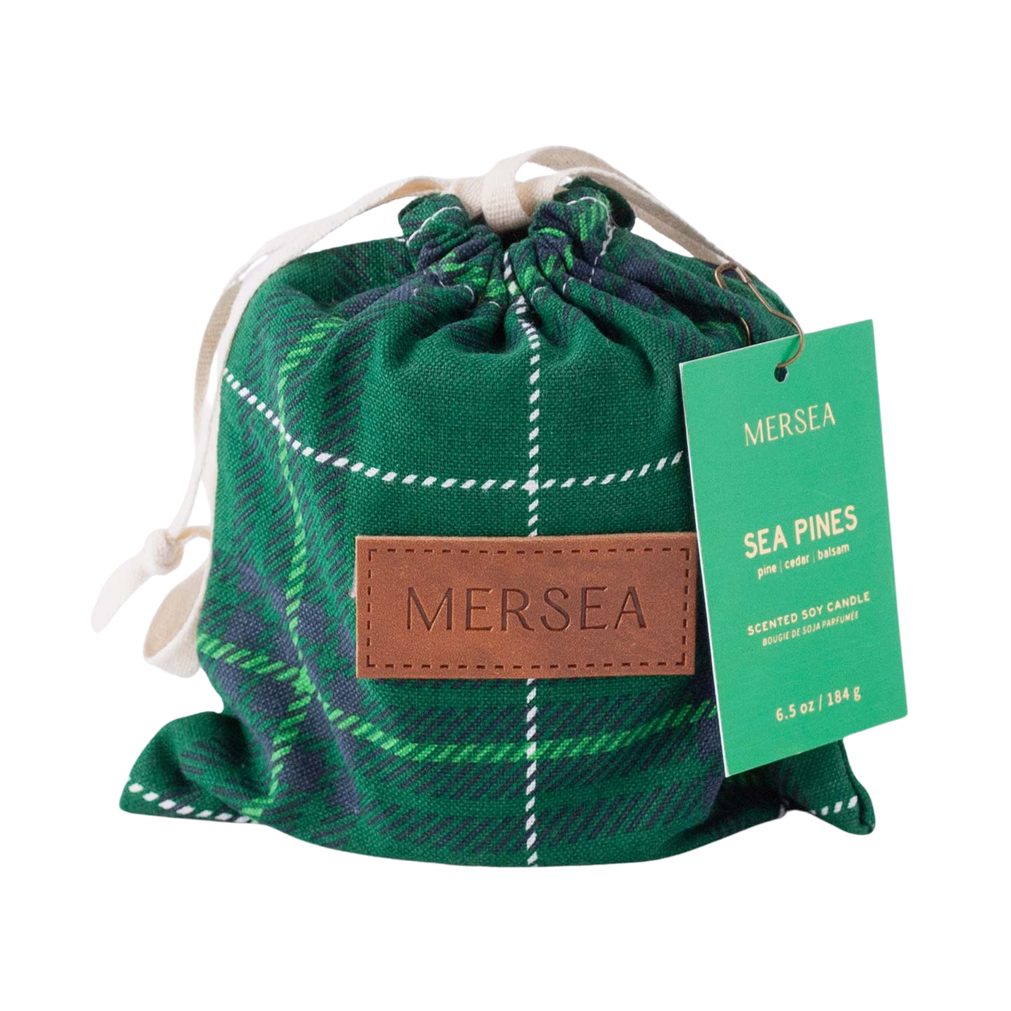 Sea Pines Plaid Bag Candle-Fairley Fancy
