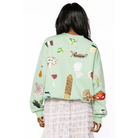 Seafoam Scattered Italy Icons Sweatshirt-Fairley Fancy
