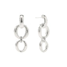 Solara Orbit Silver Earrings-Fairley Fancy