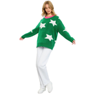 Star Pattern Sweater in Green-Fairley Fancy