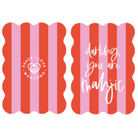 Striped Peace Love Mahjong Tile Shufflers-RP-Fairley Fancy