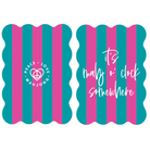 Striped Peace Love Mahjong Tile Shufflers - TP - Fairley Fancy