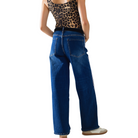 Super Wide Leg Jeans with Stripes-Fairley Fancy