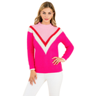 Sweet Stripe V Sweater-Fairley Fancy