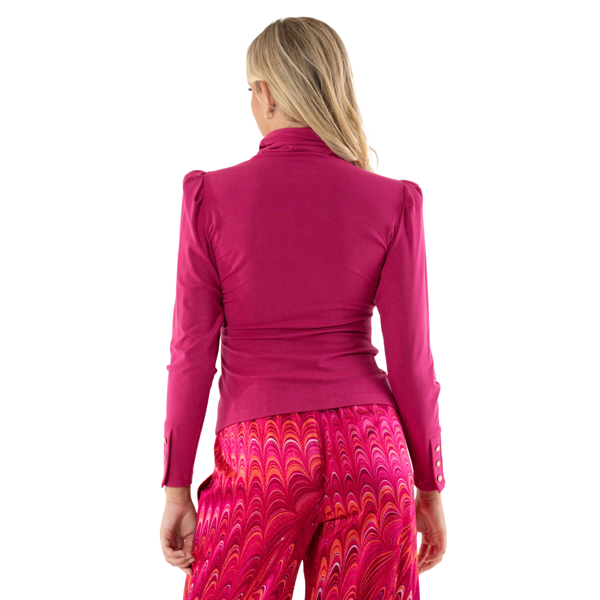 Tessa Turtleneck in Rose Violet-Fairley Fancy