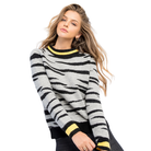 Tiger Print Knit Sweater-Fairley Fancy