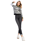 Tiger Print Knit Sweater-Fairley Fancy