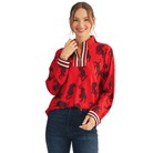 Tiger Print Mock Neck Top-Fairley Fancy