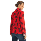 Tiger Print Mock Neck Top-Fairley Fancy