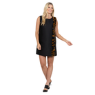 Tory Dress in Midnight Lady Leopard-Fairley Fancy