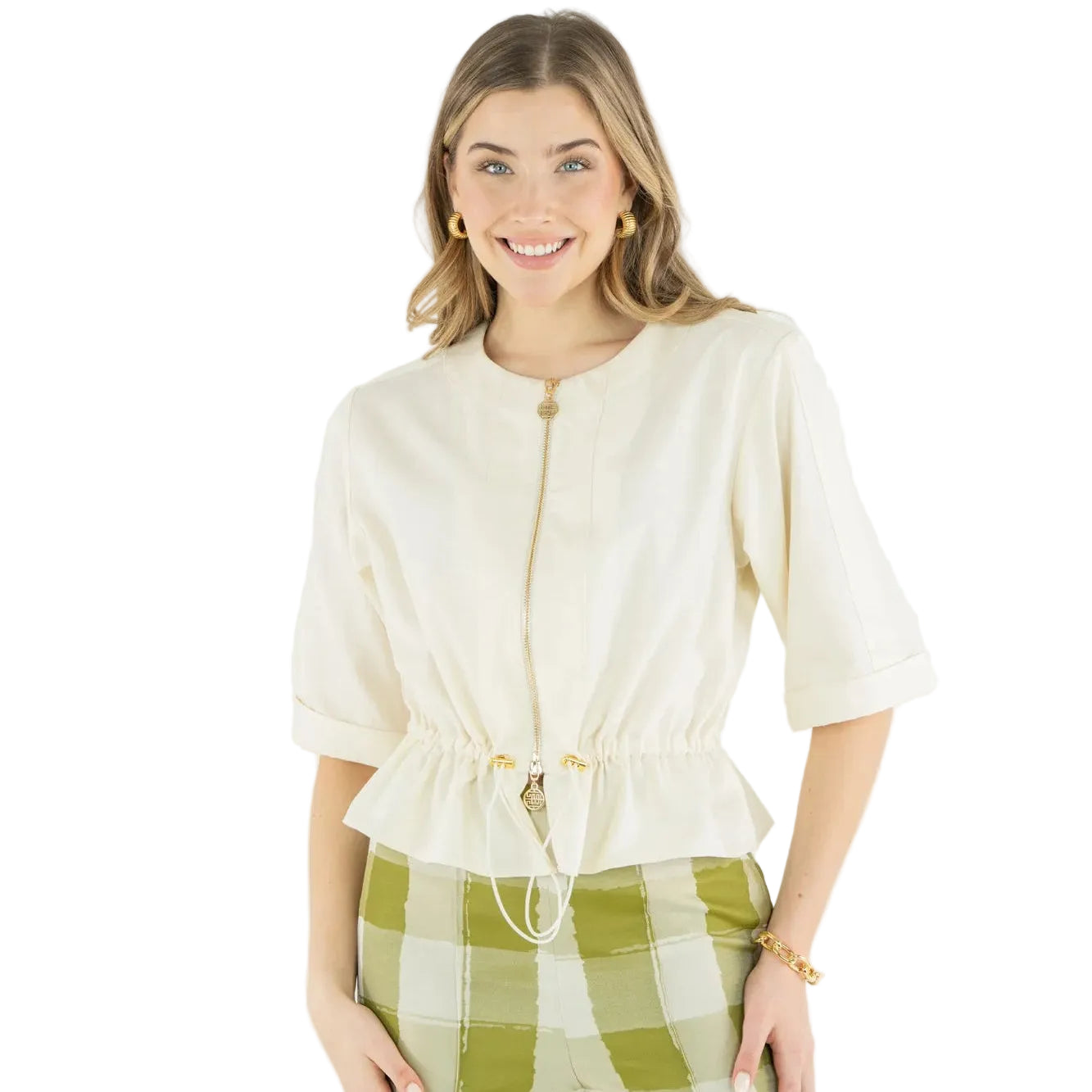 Travel Jacket in Cloud-Fairley Fancy
