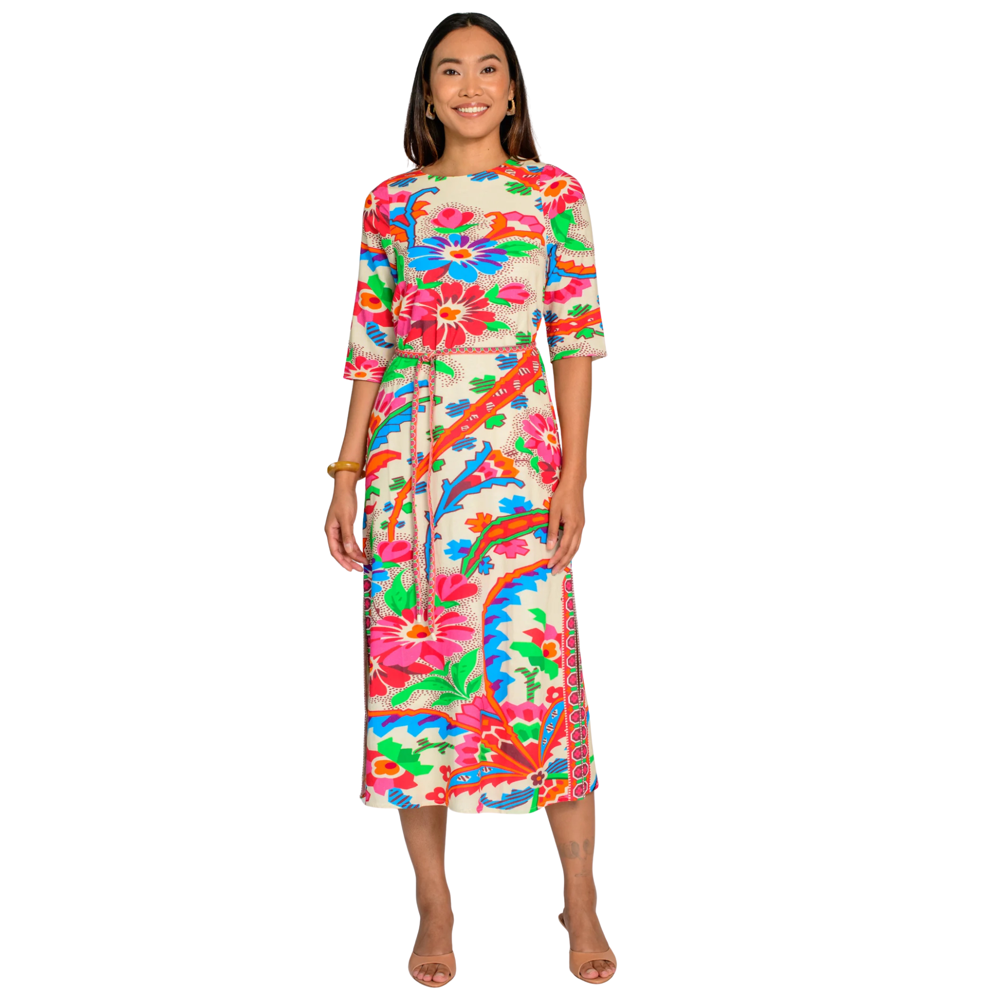 Tyra Dress in Scroll With It-Fairley Fancy