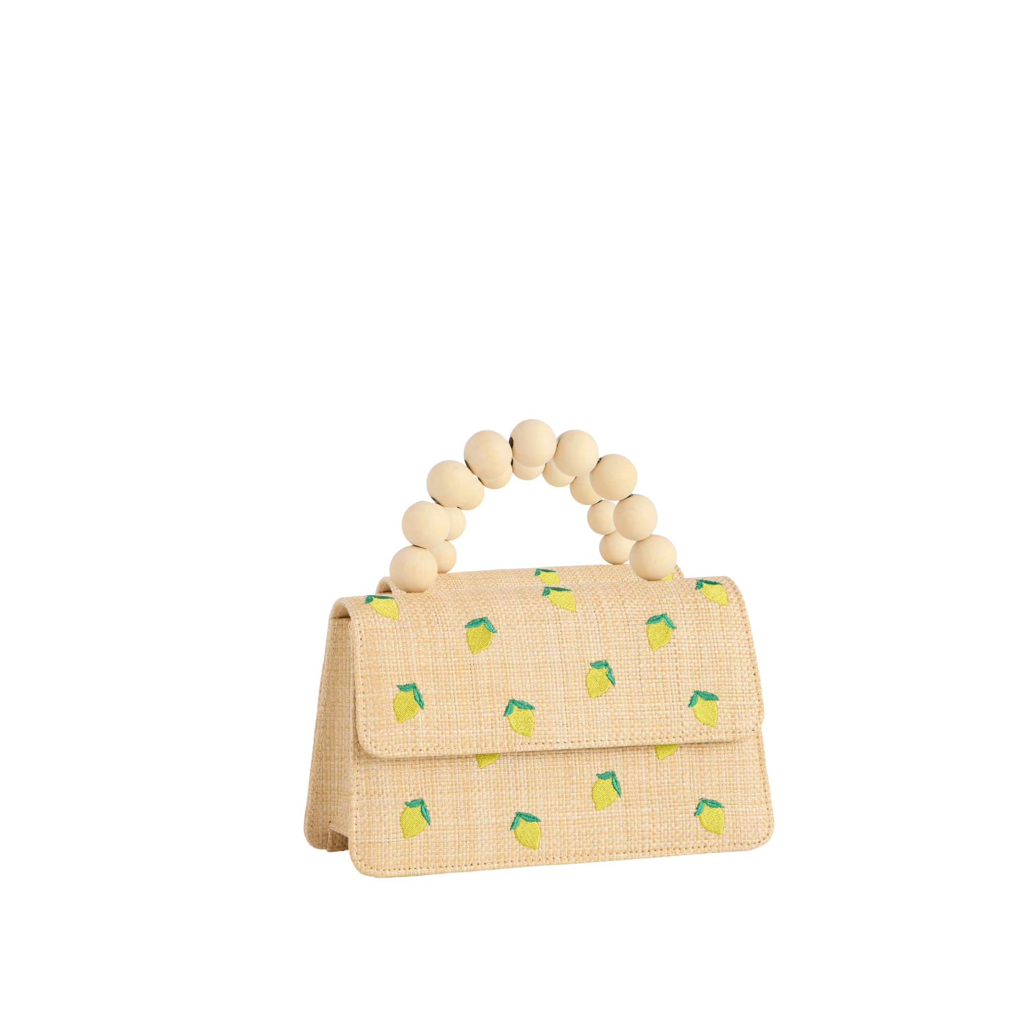 Lemon Mini Bag in Natural Front View 