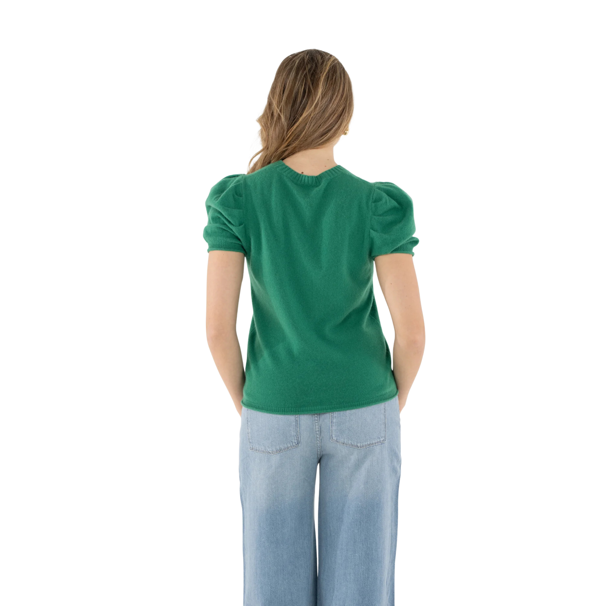 Crewneck Knit in Fairway Back Model View 