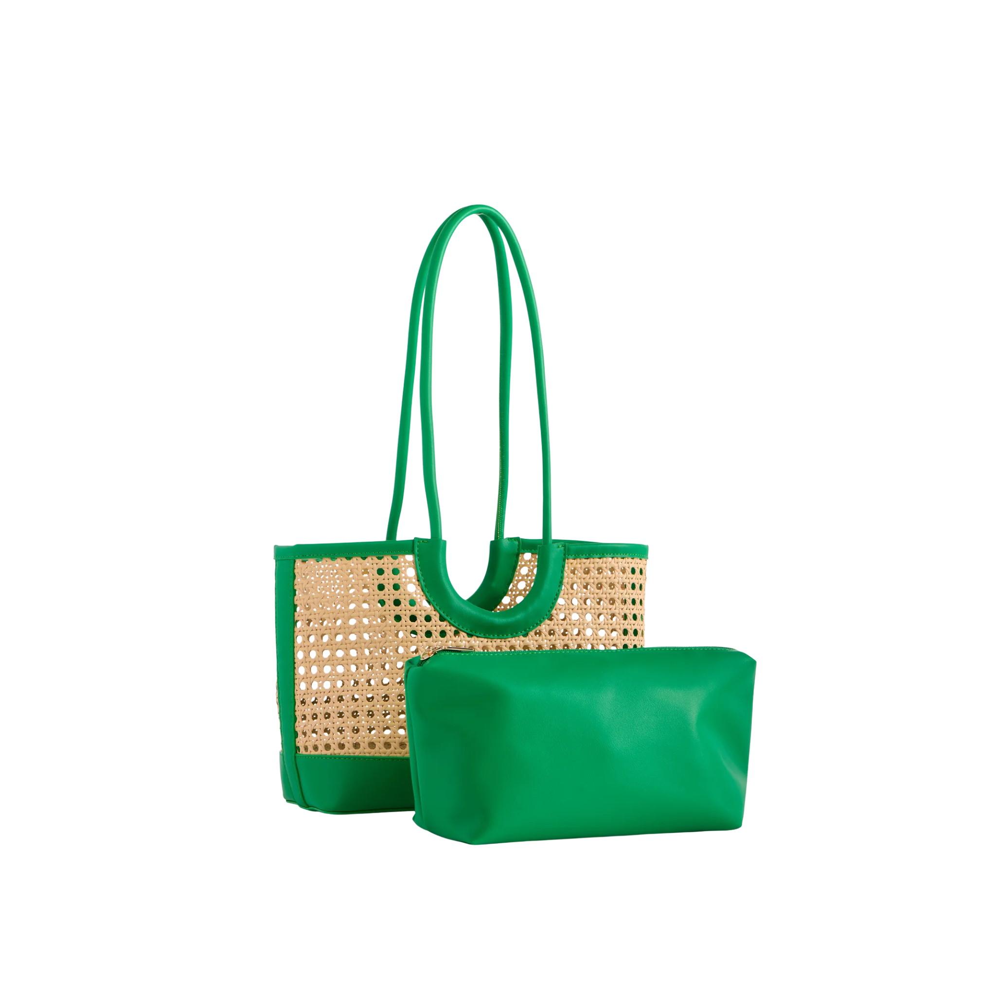 Lyra Mini Tote in Green Back View 