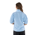 Poppy Top in French Blue Stripe