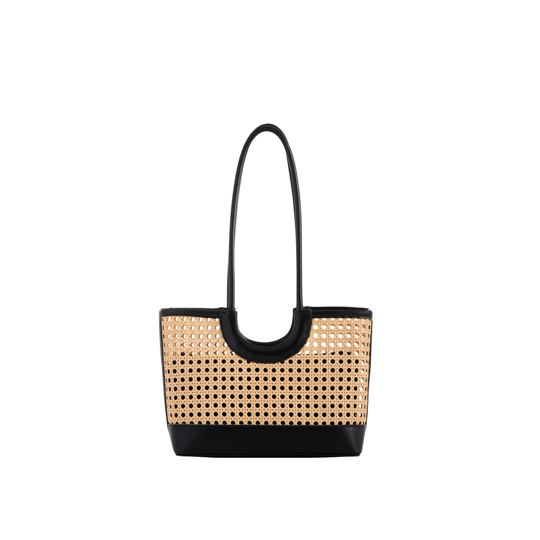 Lyra Mini Tote in Black Front View 