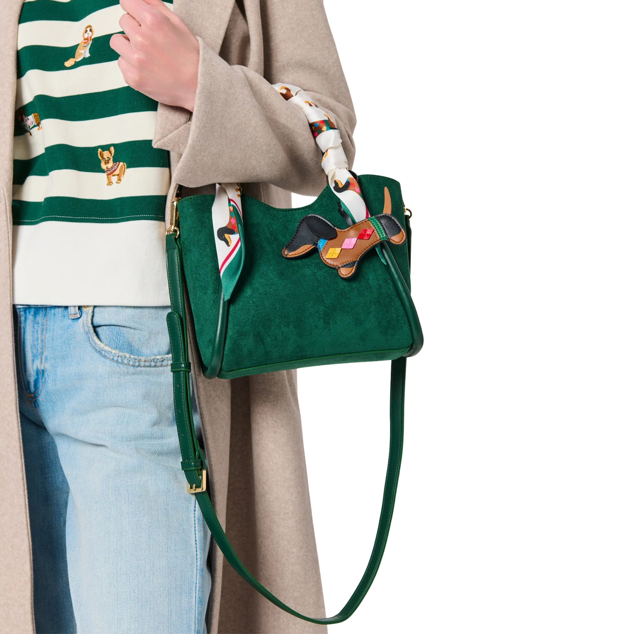 Dog Bag Charm in Multi