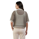 Blouse Jacket in Putty Back View 