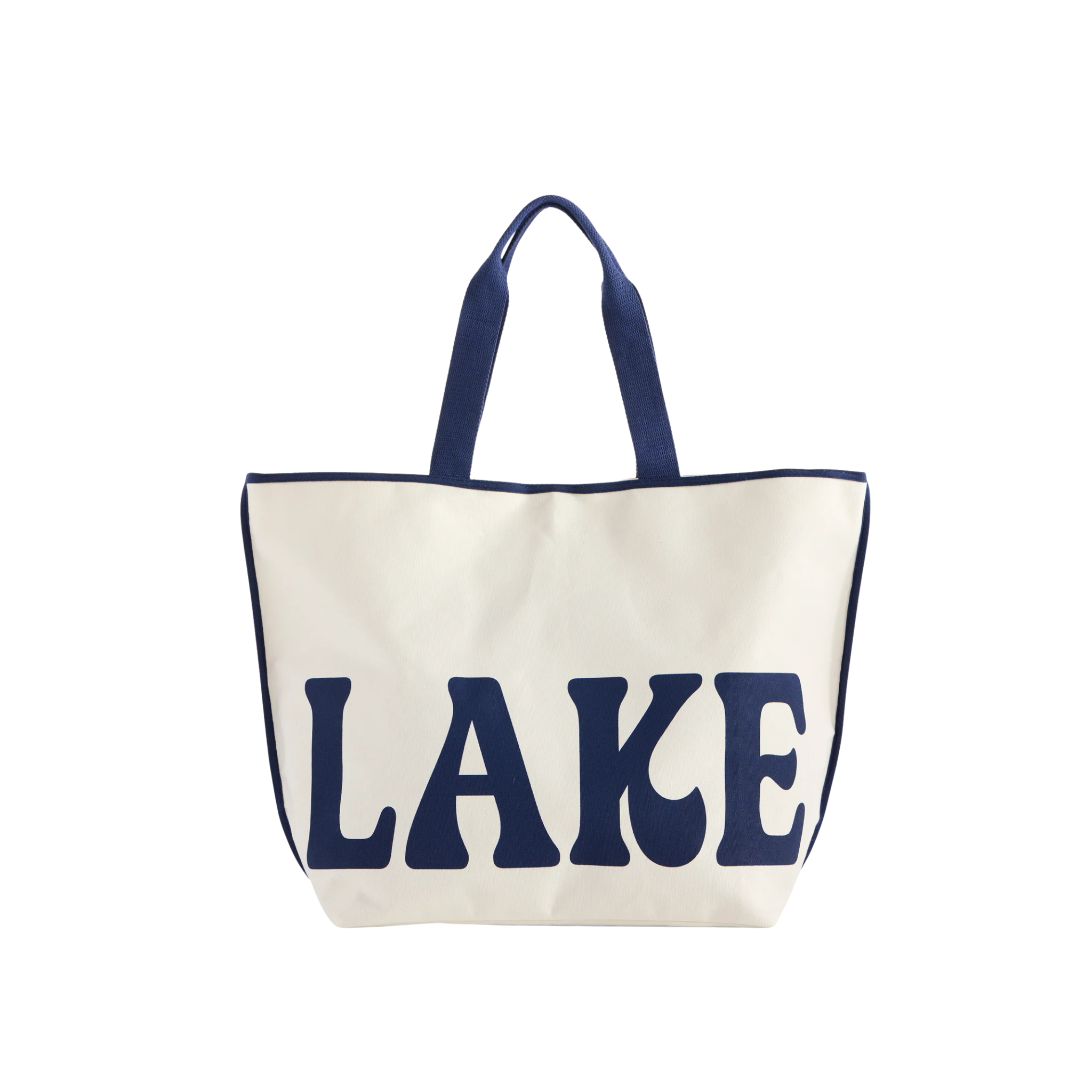 "Lake" Tote in Ivory Front View 