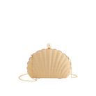 Ariel Minaudière in Natural Front View with Chain 