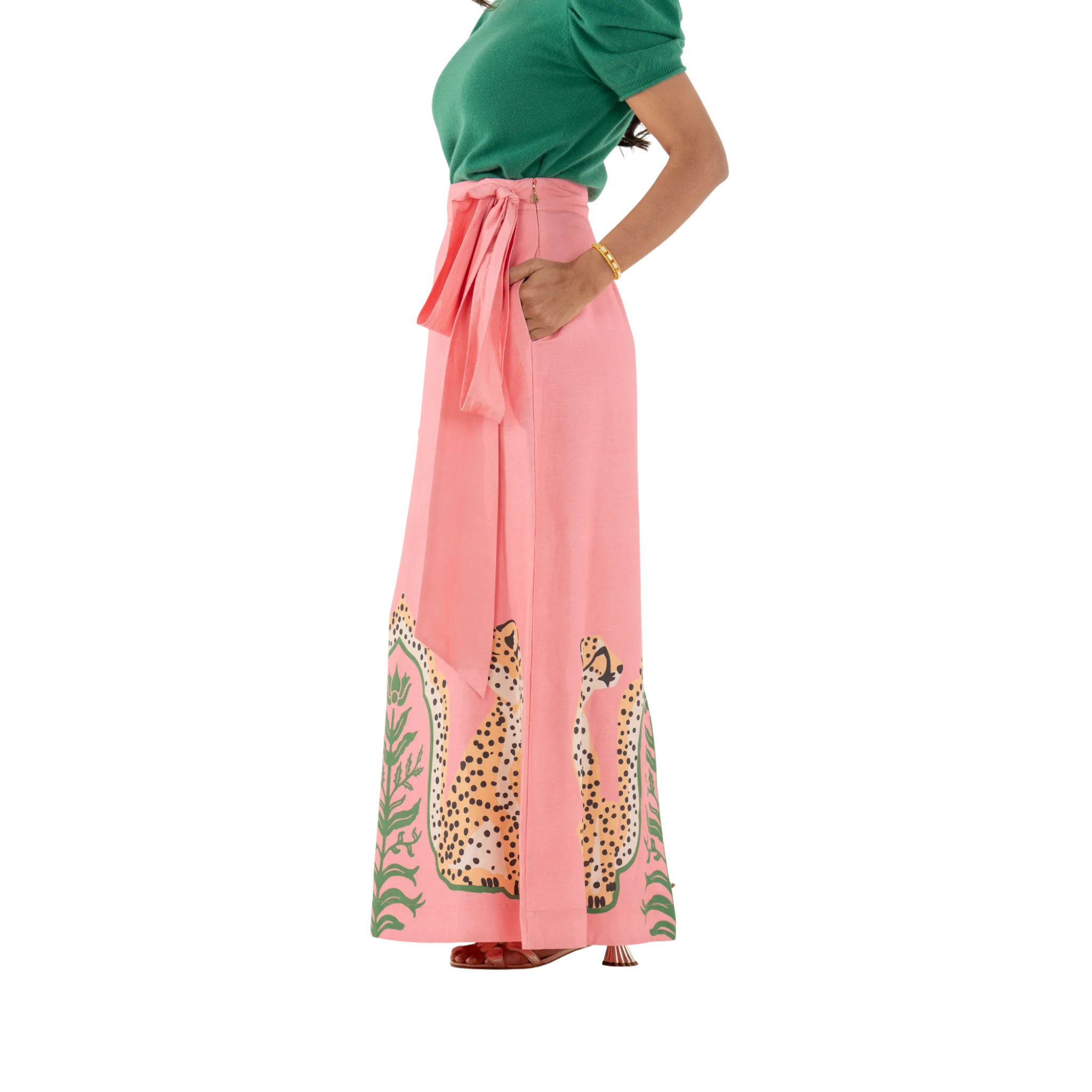 Audrey Skirt in Cabana Cat Side View 