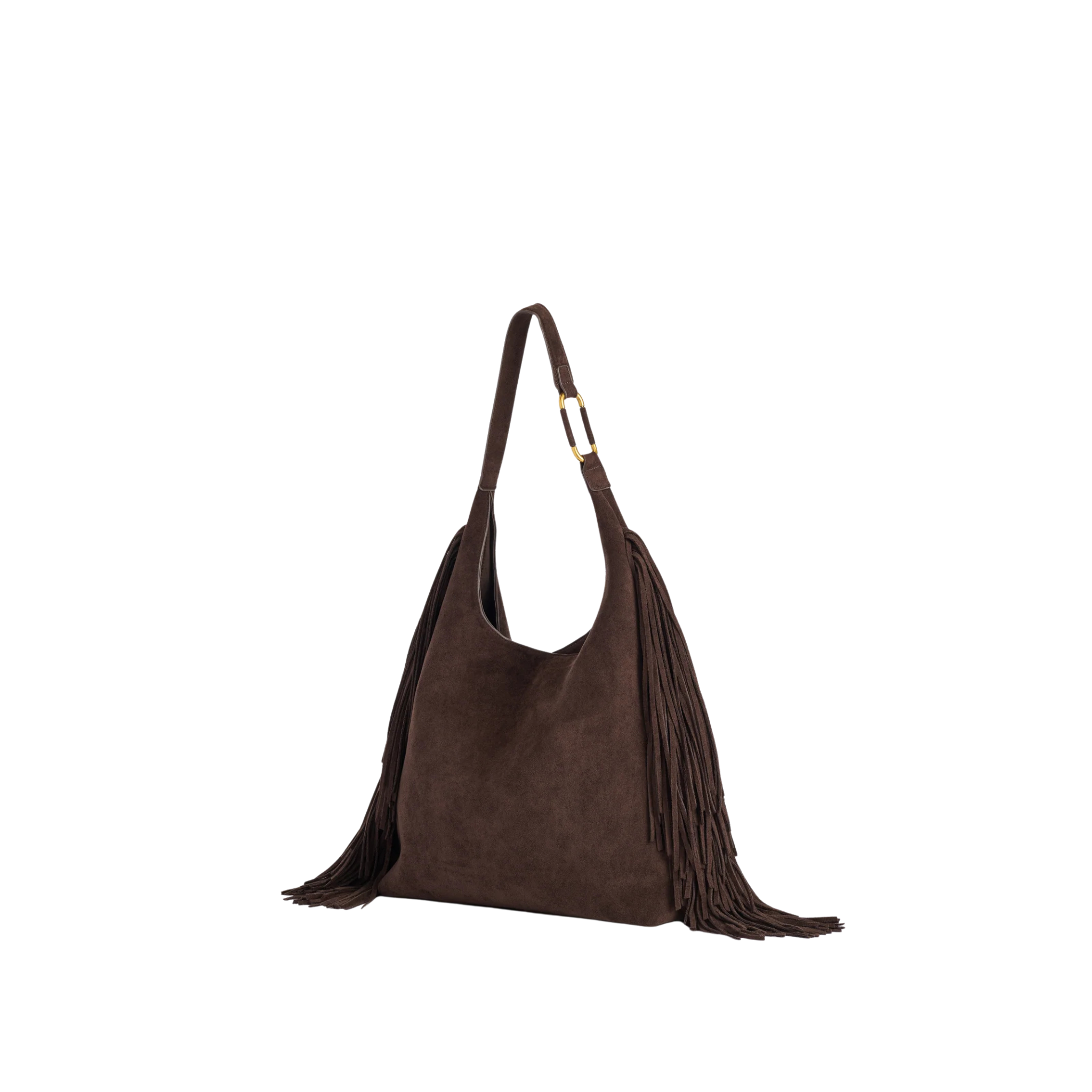 Shiraleah Janis Hobo in Chocolate Front Side View 