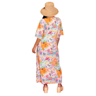 Delaney Dress in Nantucket Back View with Model 