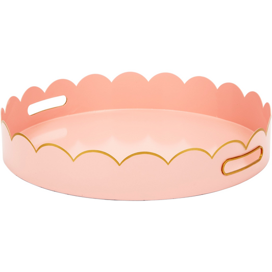 Eloise Scalloped Metal Tray - Fairley Fancy