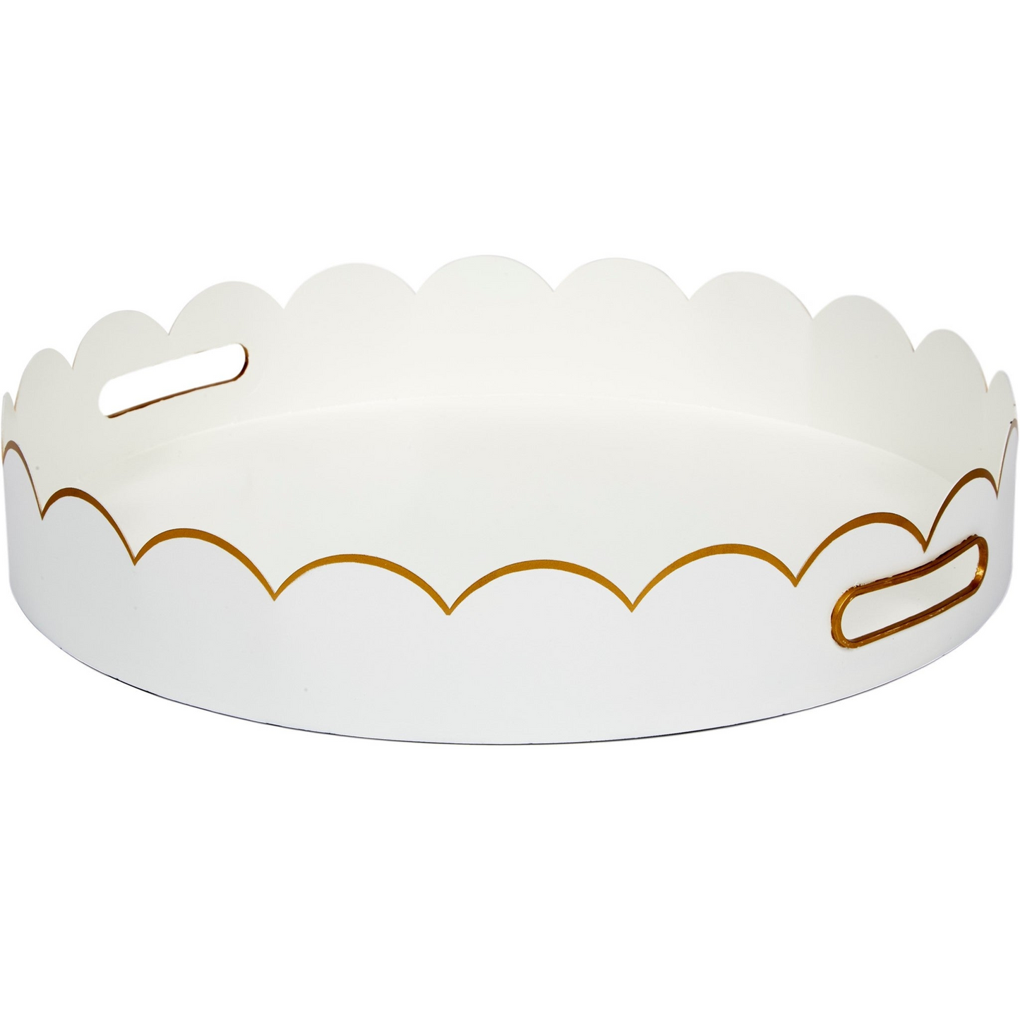 Eloise Scalloped Metal Tray - Fairley Fancy