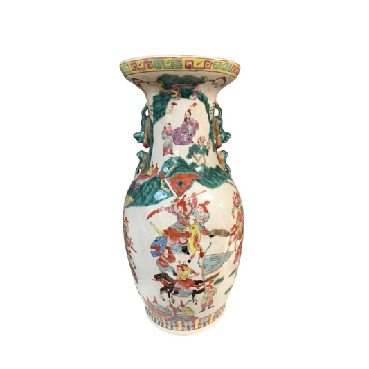Semi Old Hand Painted Porcelain Vase - Fairley Fancy