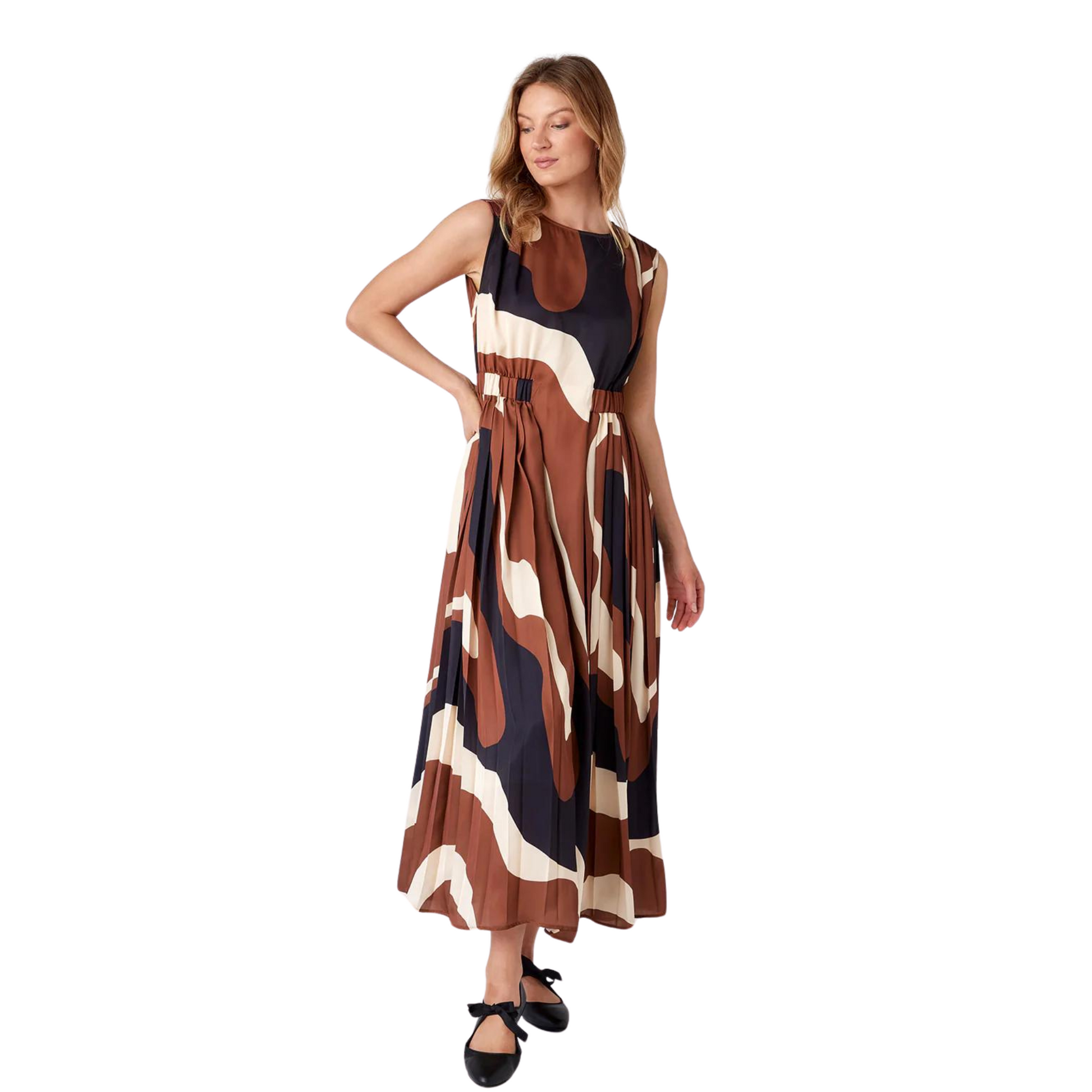 Brantley Dress in Topography - Fairley Fancy