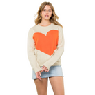 Heart Knit Sweater in Beige - Fairley Fancy