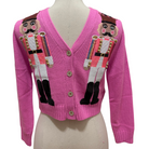 Kids Pink Nutcracker Cardigan - Fairley Fancy