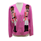 Fair Skin Tone Pink Nutcracker Cardigan - Fairley Fancy
