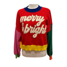 Colorblock Fuzzy 'Merry & Bright' Sweater - Fairley Fancy