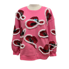 Hot Pink Christmas Cowboy Hat Sweatshirt - Fairely Fancy