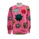 Pink Metallic Present Bows Sweatshirt - Fairley Fancy