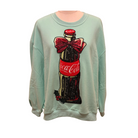 Mint Green Bow Coca-Cola Bottle Sweatshirt - Fairley Fancy