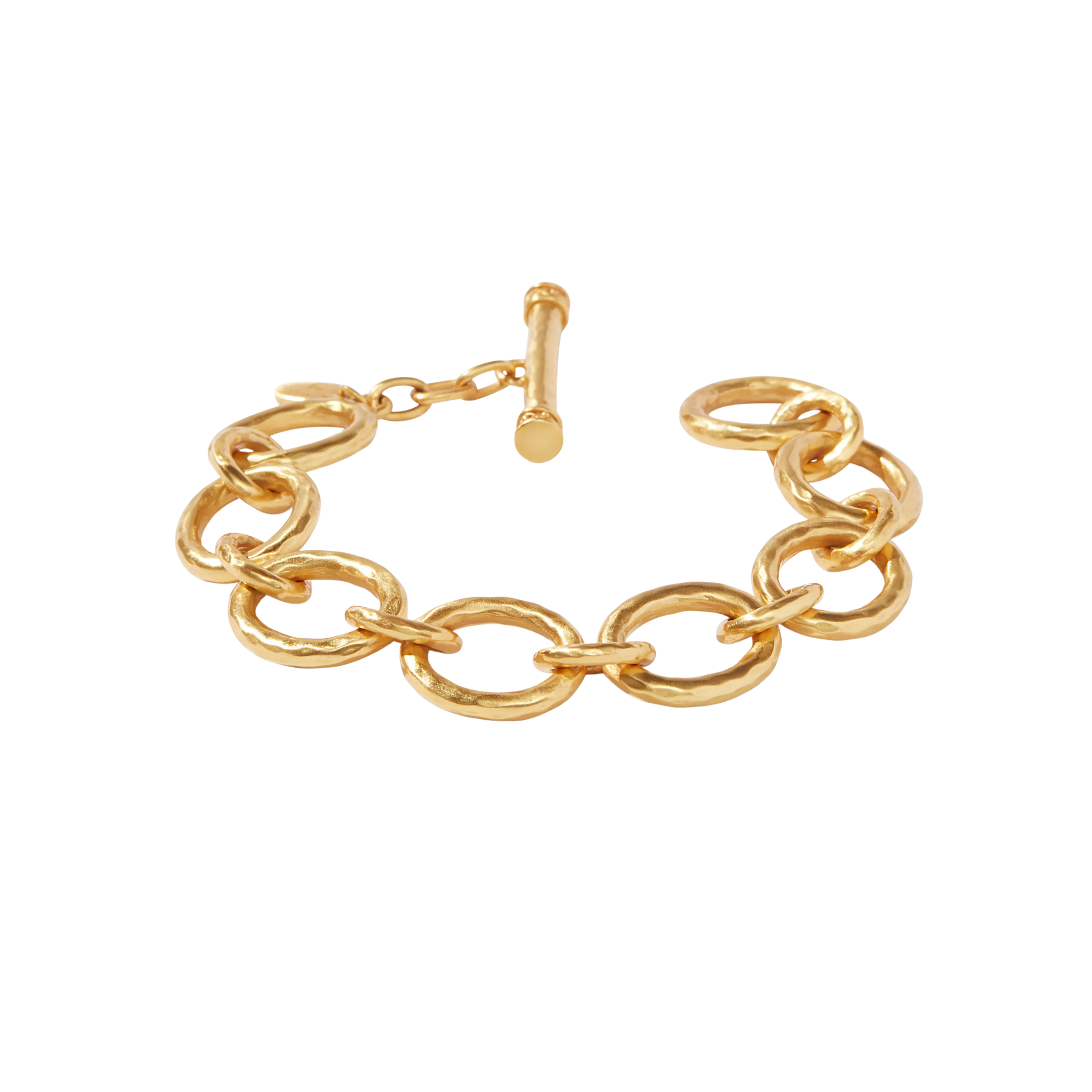 Cannes Demi Link Bracelet in Gold Front View 