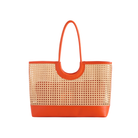 Lyra Tote in Orange Front View 