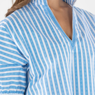Poppy Top in French Blue Stripe