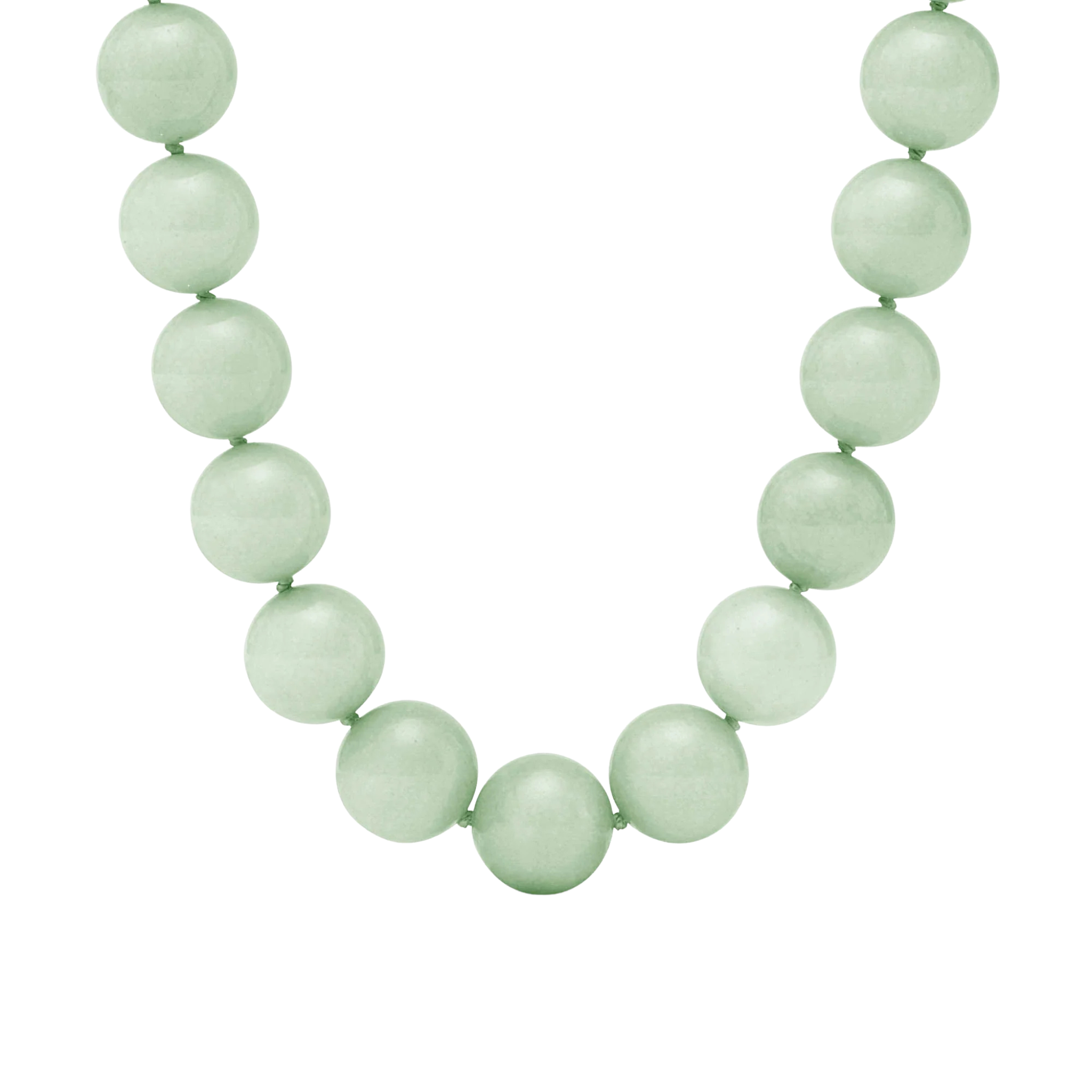 Portofino Beaded Necklace in Aqua Front View 