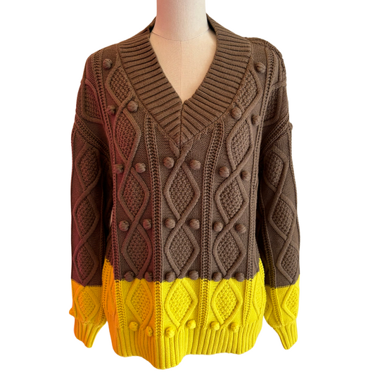 Charlie Sweater in Deep Taupe - Fairley Fancy