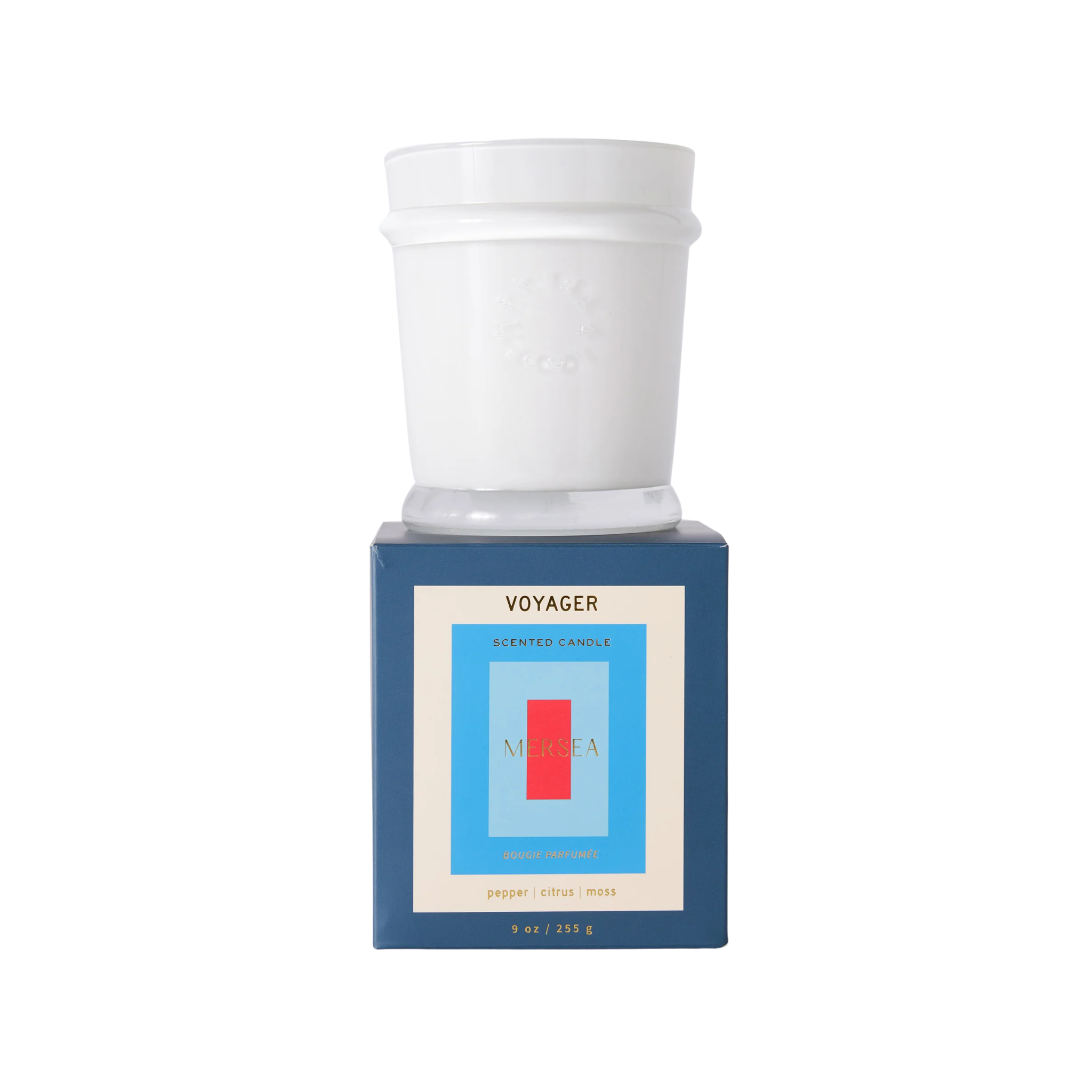 Boxed Candle in Voyager Front View 