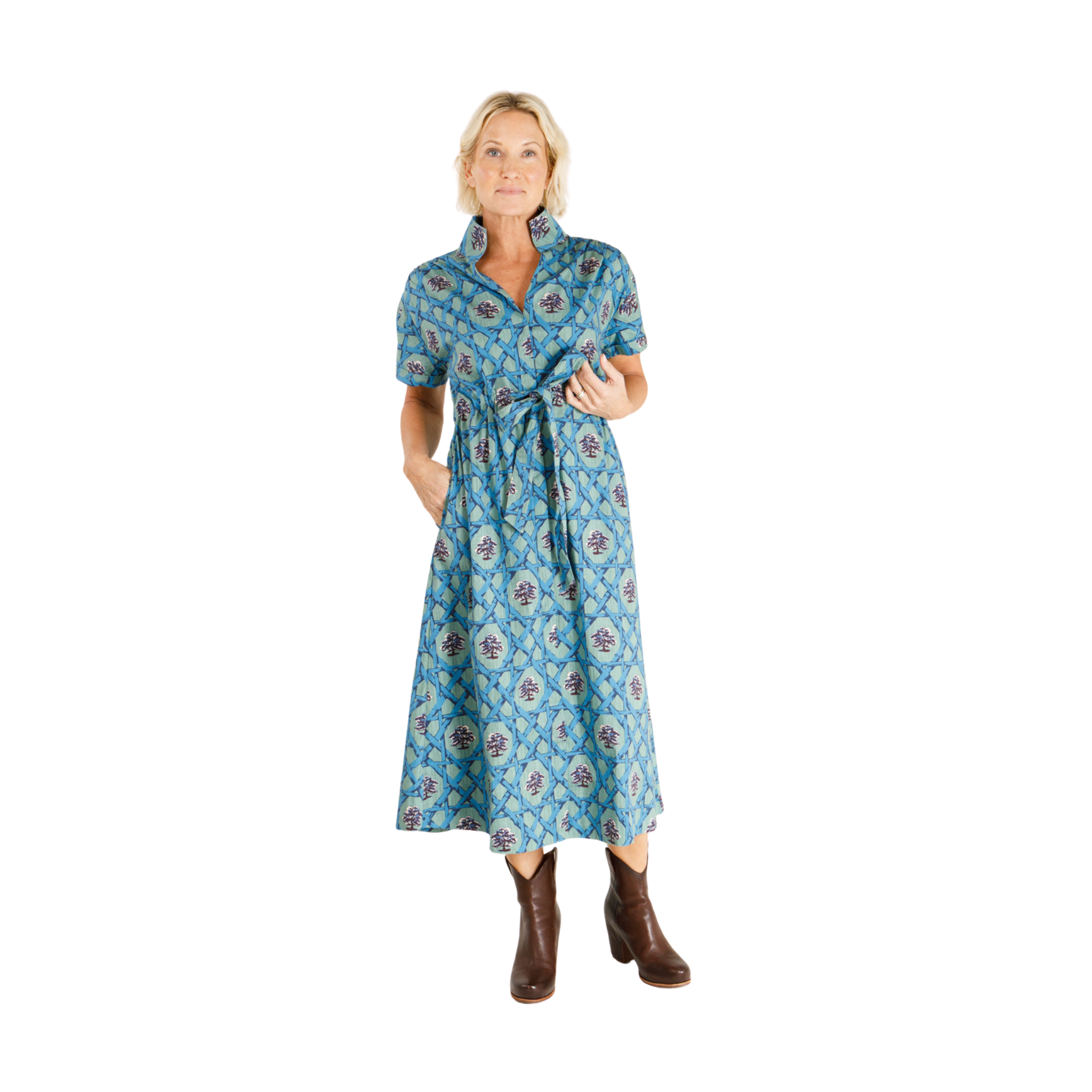 Bria Dress in Oakbank Cane Front View 